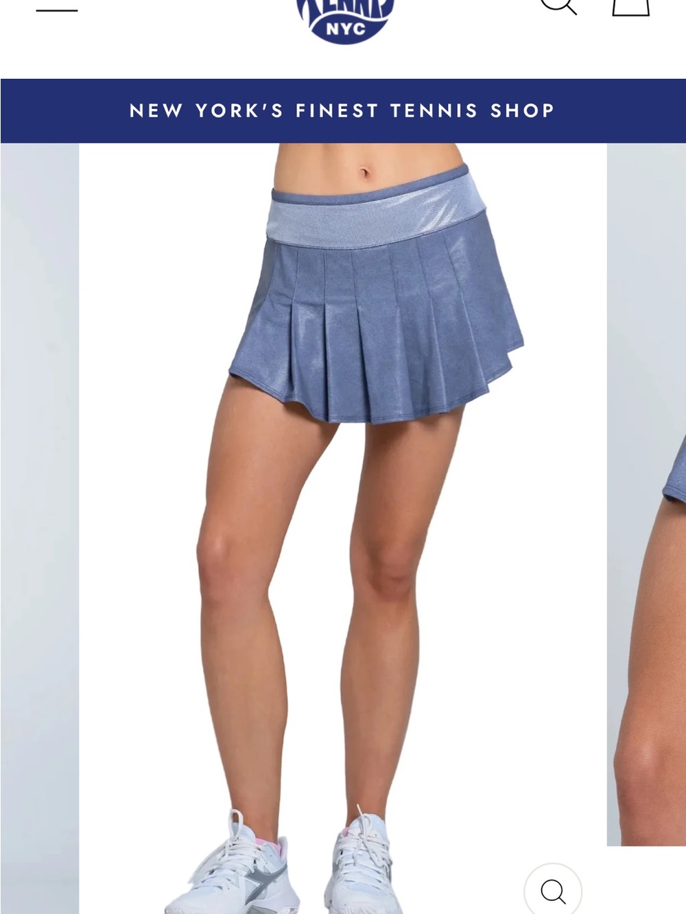 NWT Lucky in Love All Matte Mystique Skirt Womens Pleated Tennis Skort Size L